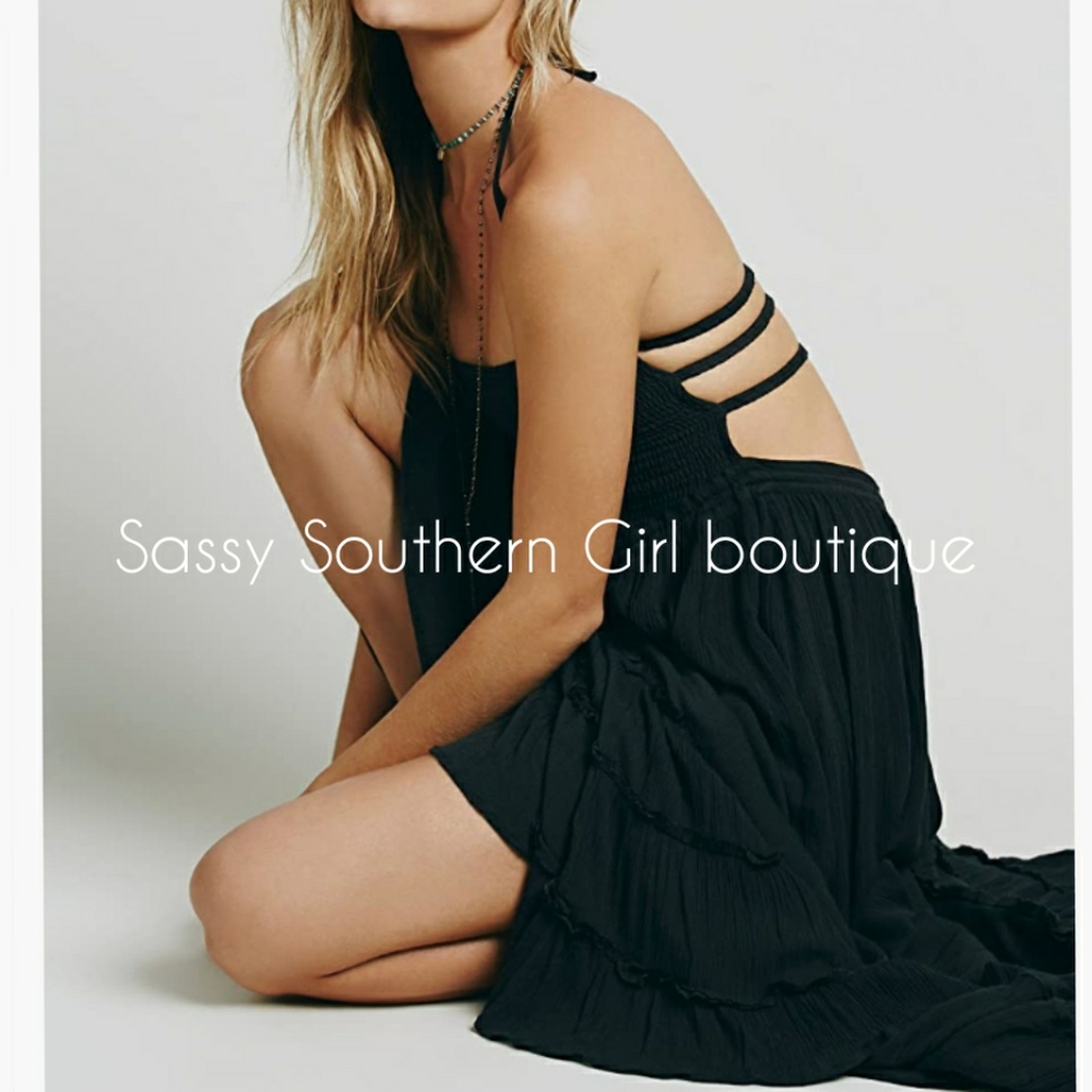 🆕⭐ Boho black maxi dress